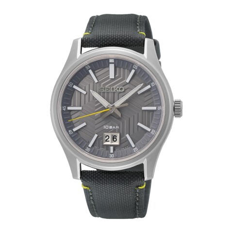 Reloj Seiko SUR543P1 para hombre con correa textil Gris