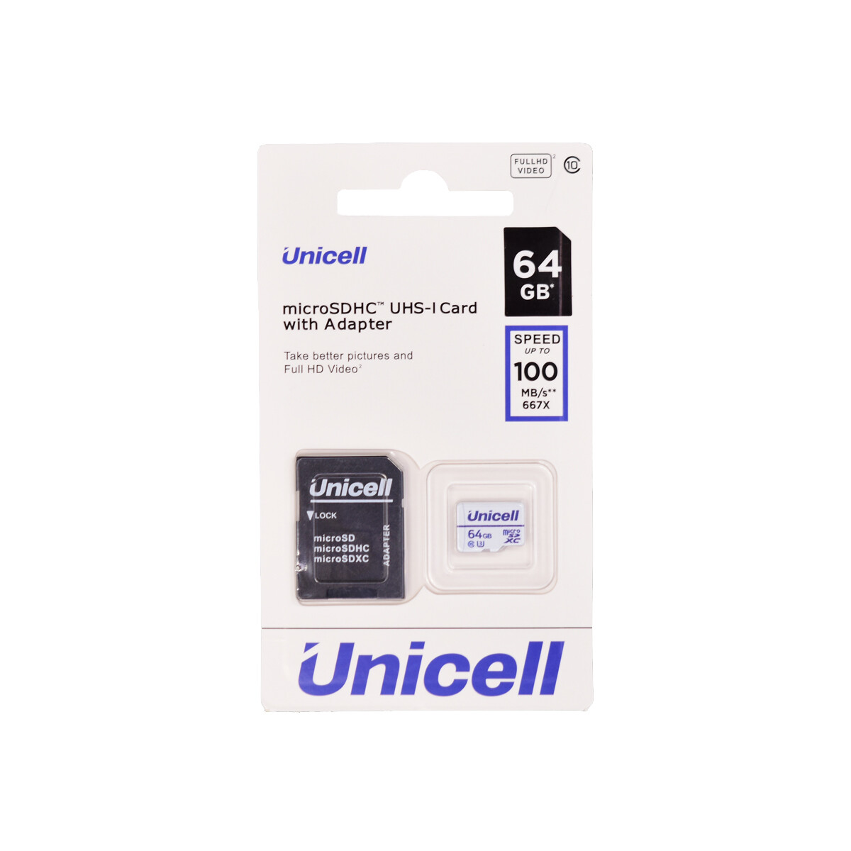 Tarjeta de memoria microSDHC Unicell 64 GB 