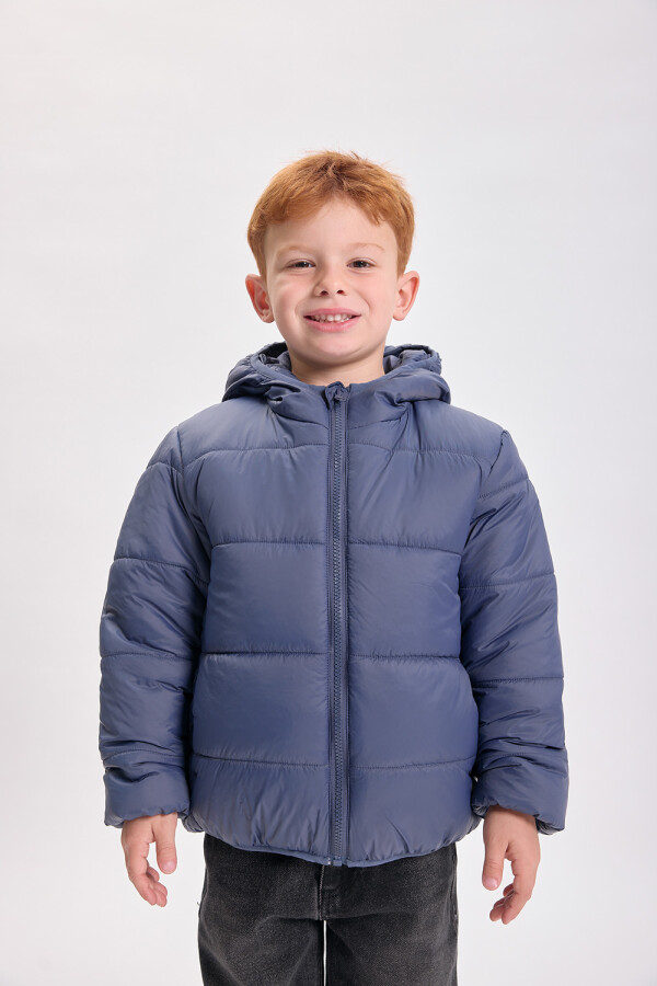 Campera abrigo capitoneada Azul Medio