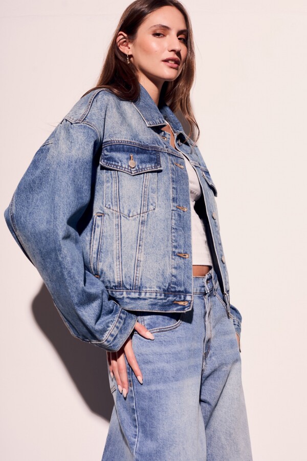 Campera Denim Oversize Denim