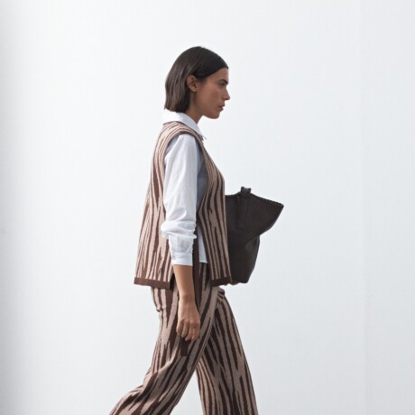 PANTALÓN LILAN Marrón oscuro