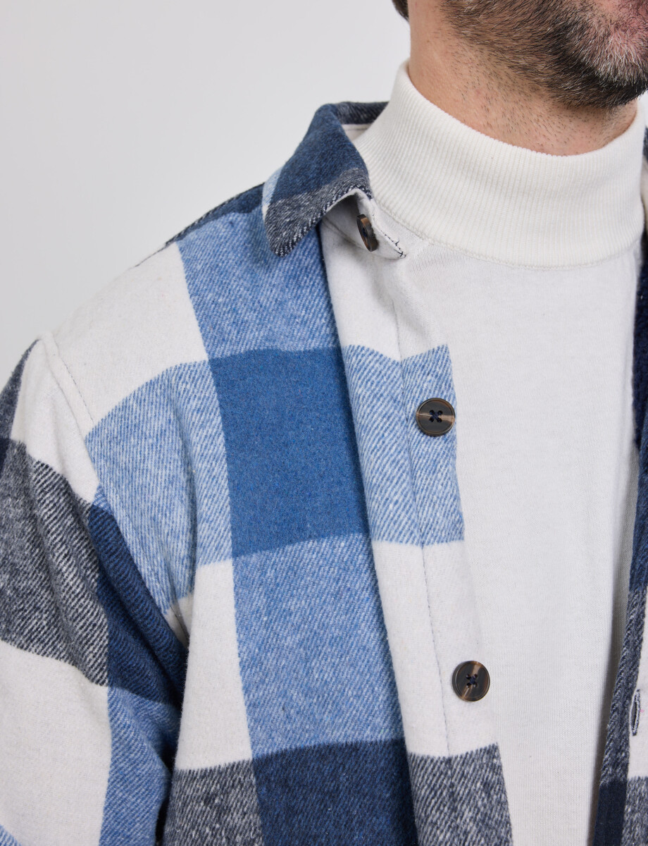 300564 SOBRECAMISA HARRY Azul Piedra/natural
