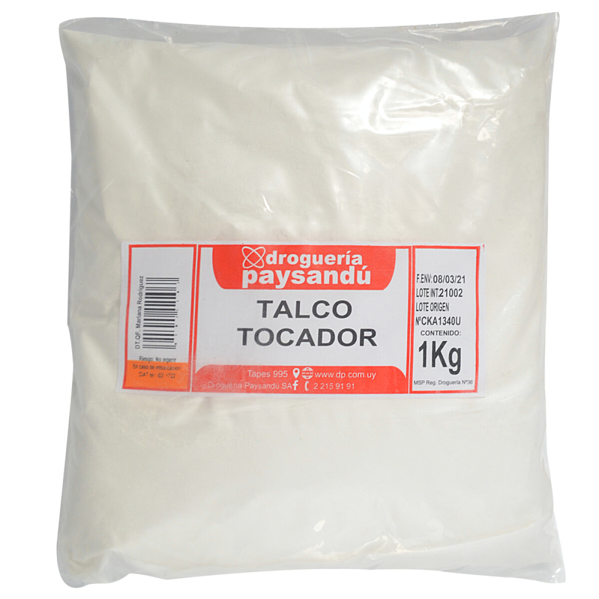 Talco de Tocador - 1Kg 