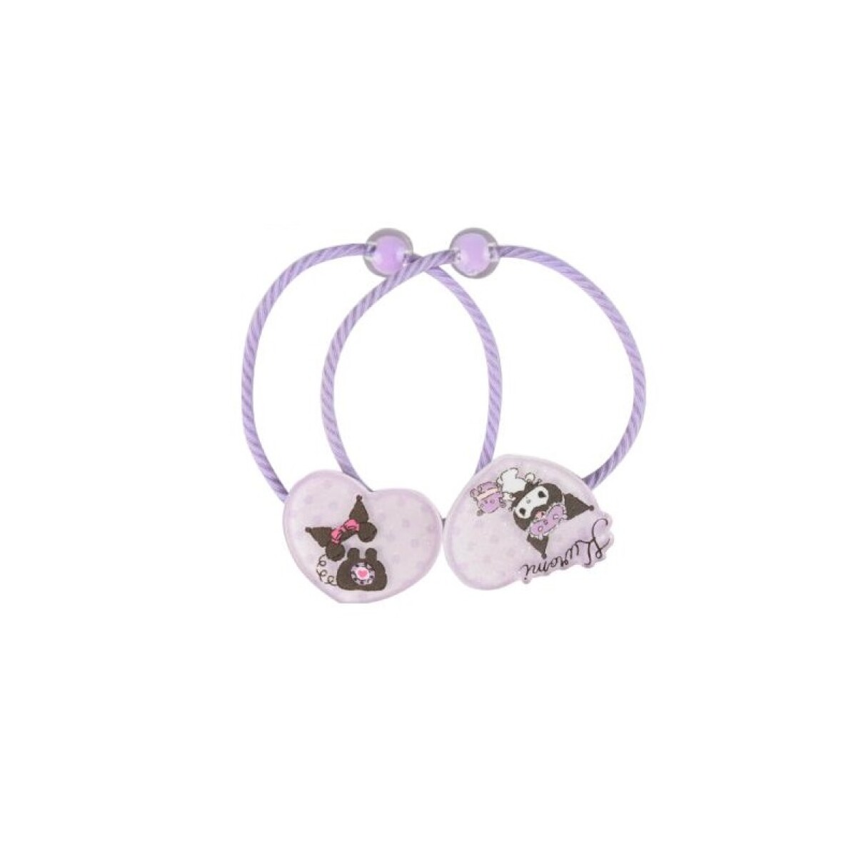 Gomita de pelo Kuromi 2pcs - diseño 3 