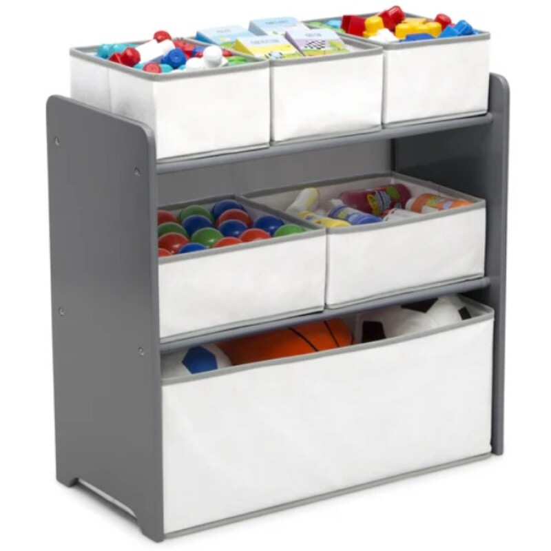 Set juego de mesa y organizador 6 contenedores Gris/Blanco con almacenaje Set juego de mesa y organizador 6 contenedores Gris/Blanco con almacenaje