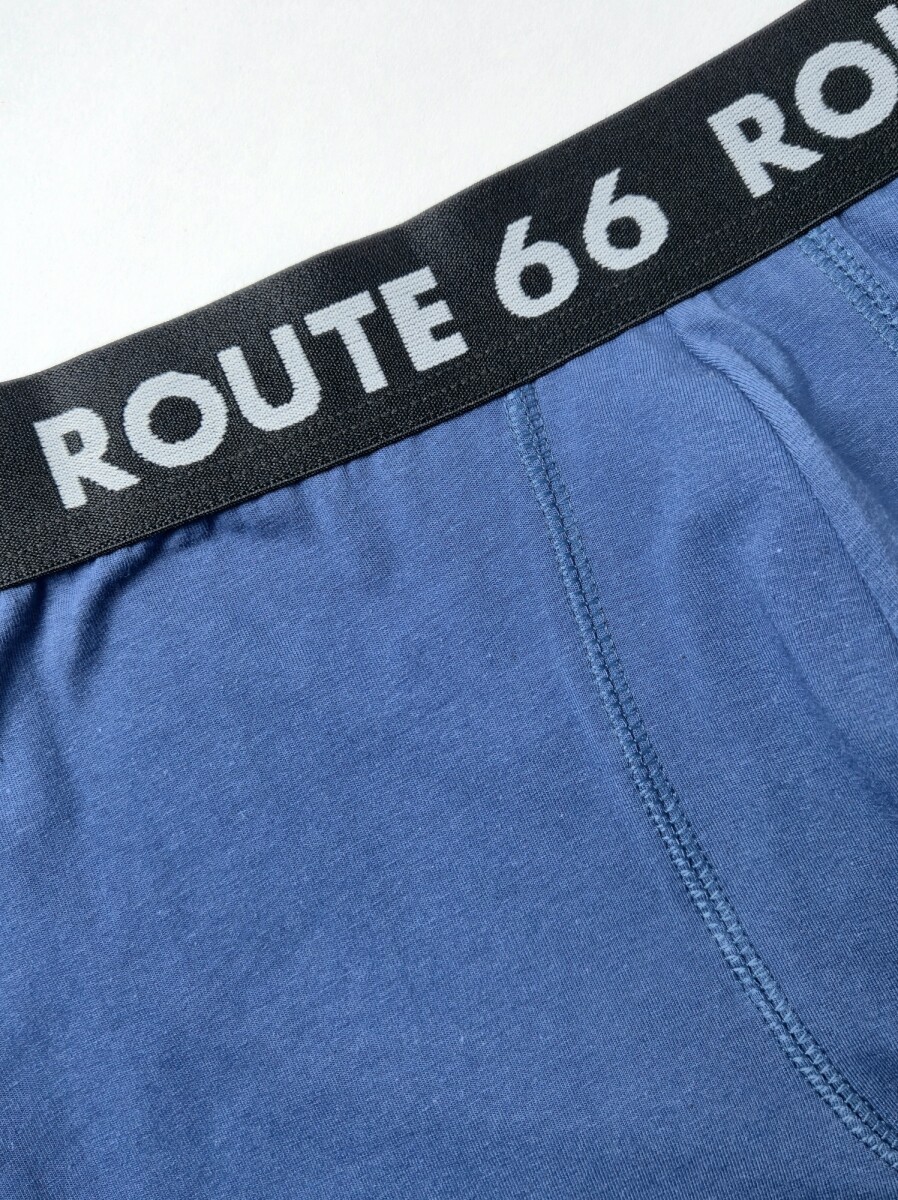 Boxer de algodon con lycra liso Fresh - Azul 