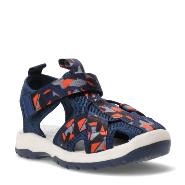 Sandalias de Niño Croco Kids CANU con tiras estampadas Azul Marino