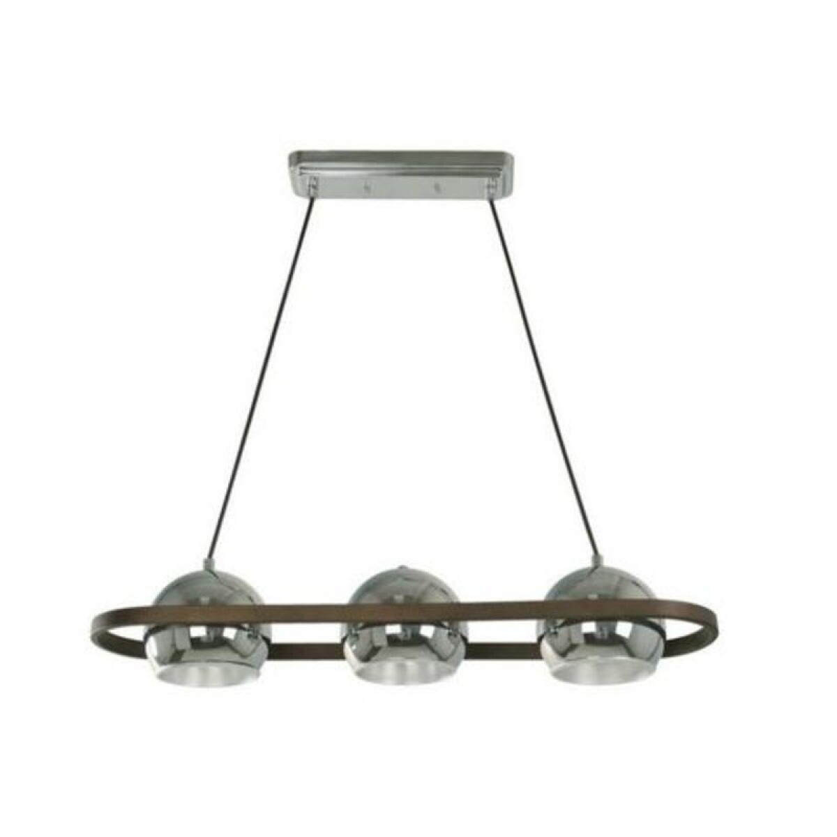 COLGANTE MOON 3L E27 CROMO 