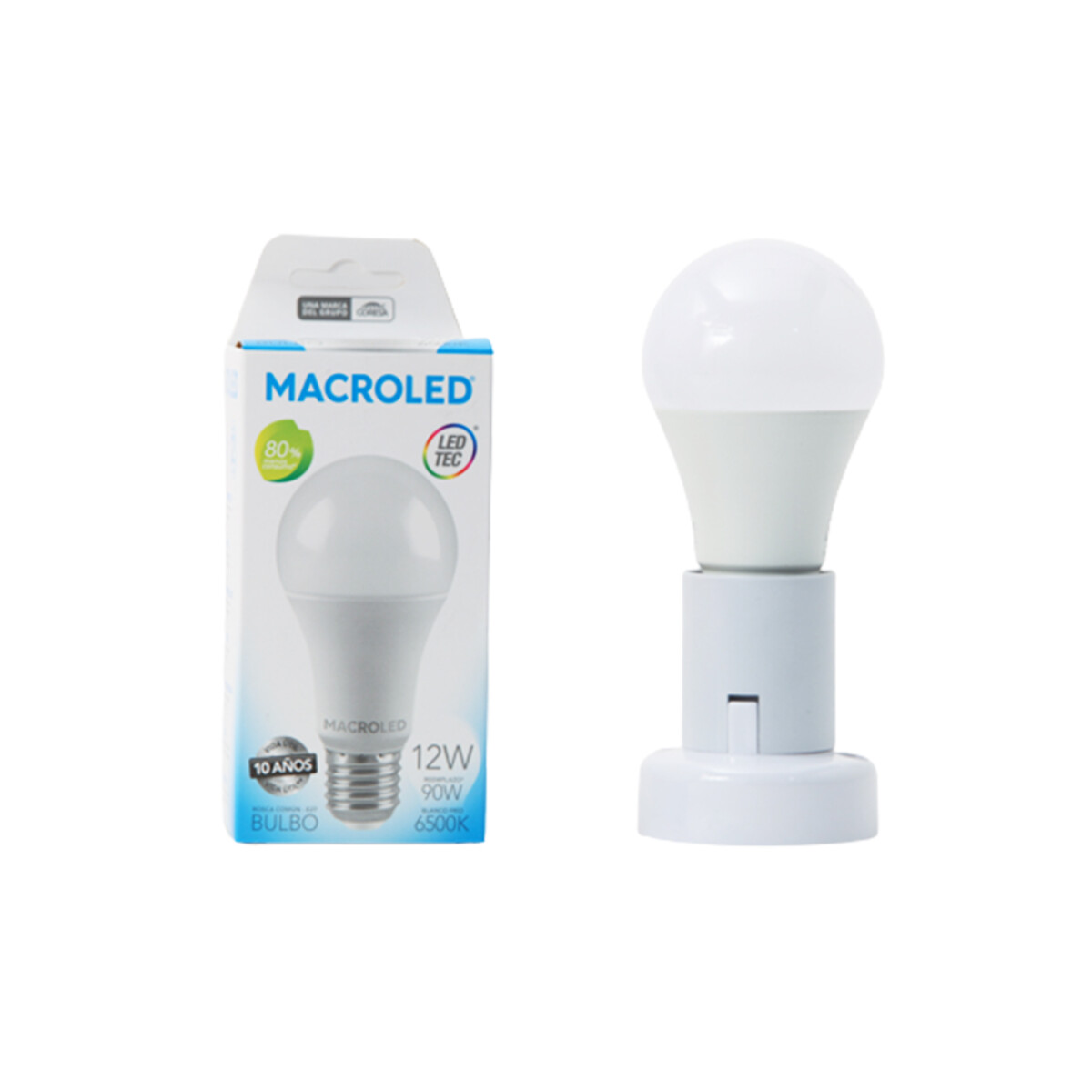 Lámpara LED A60 12W Macroled - Frío 