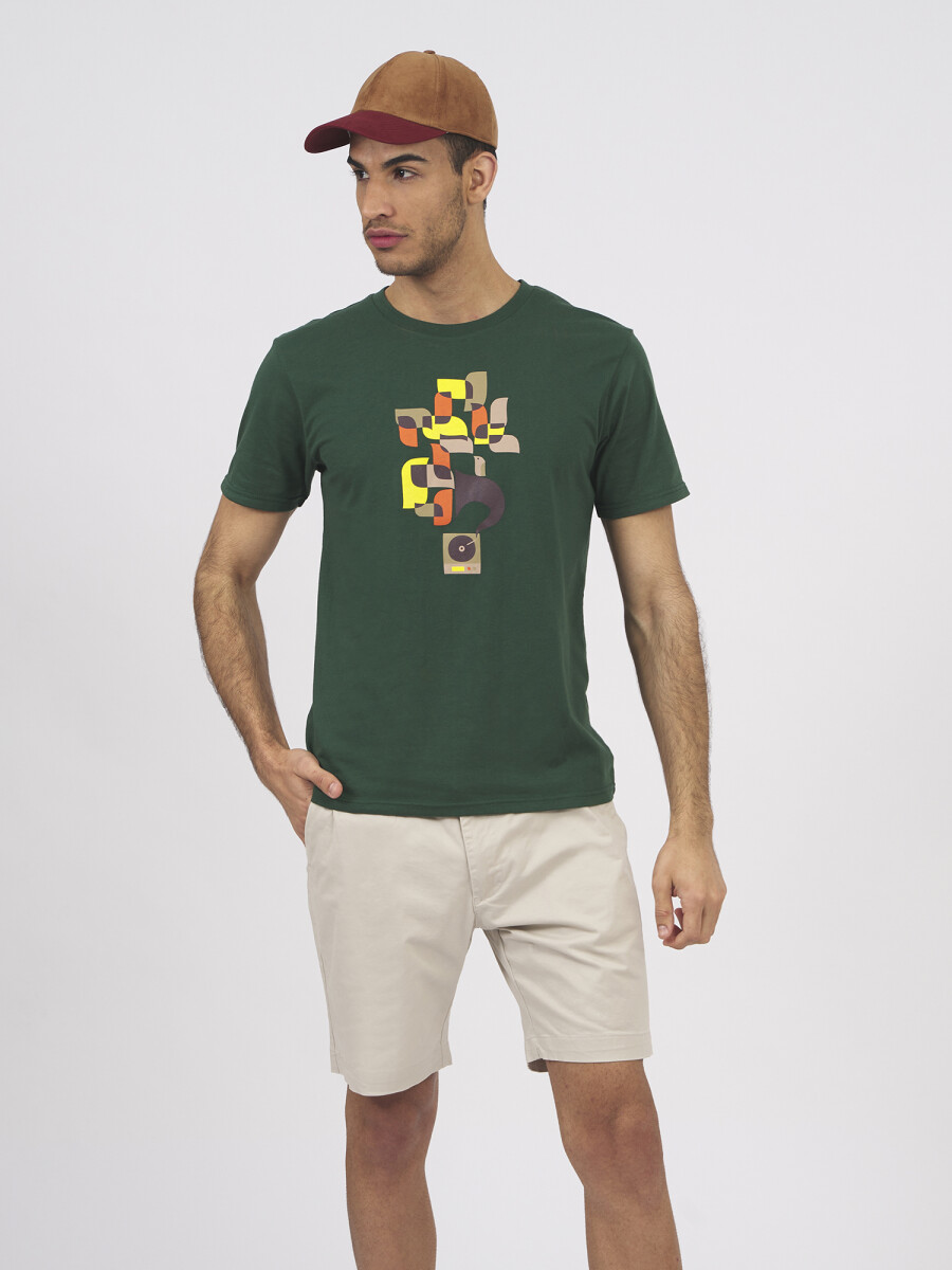 T-shirt estampa - verde 