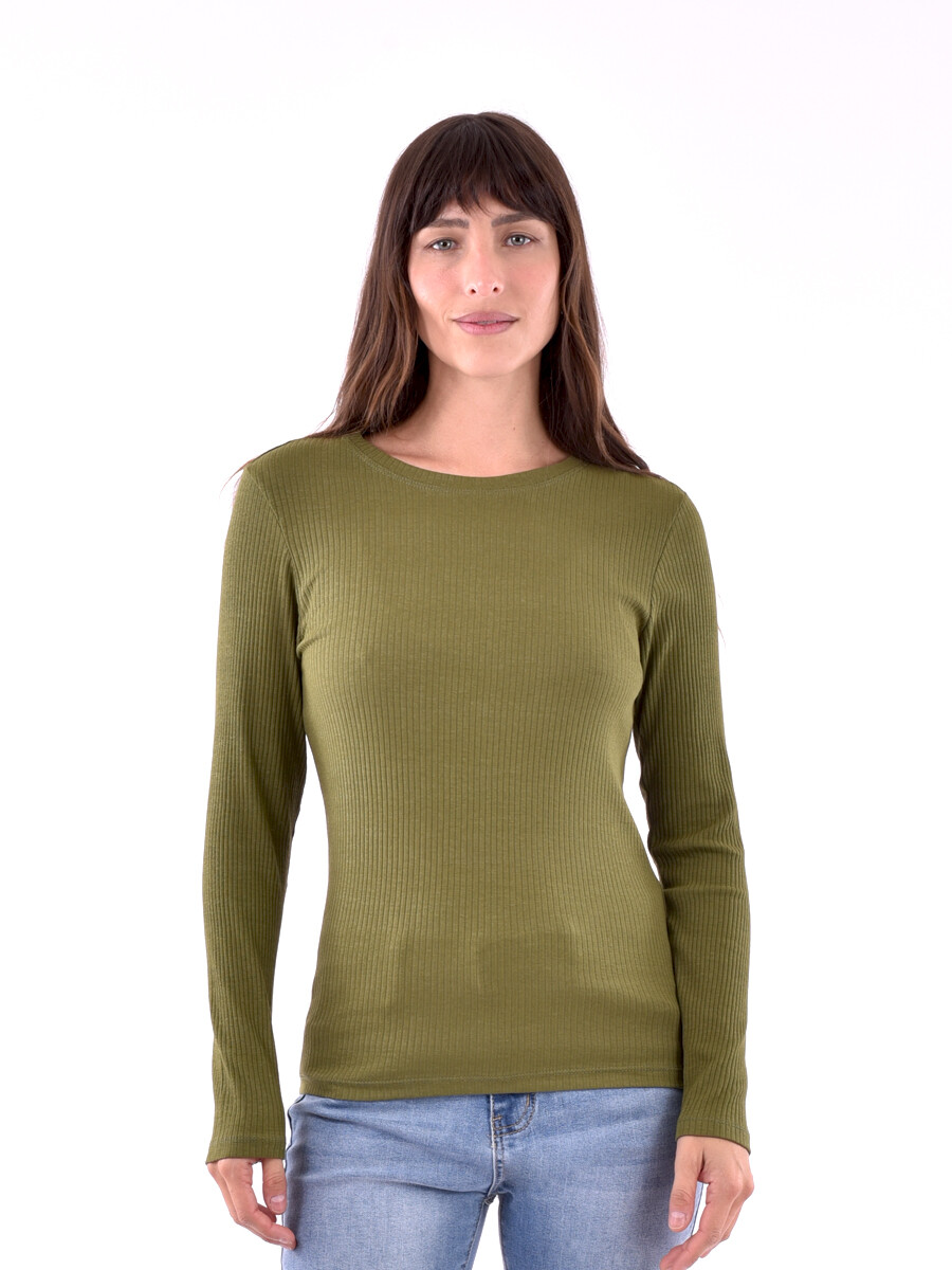 REMERA NULA - OLIVA 