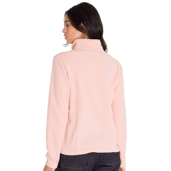 MICROFLEECE QUARTER ZIP PULLOVER - CAT ROSA