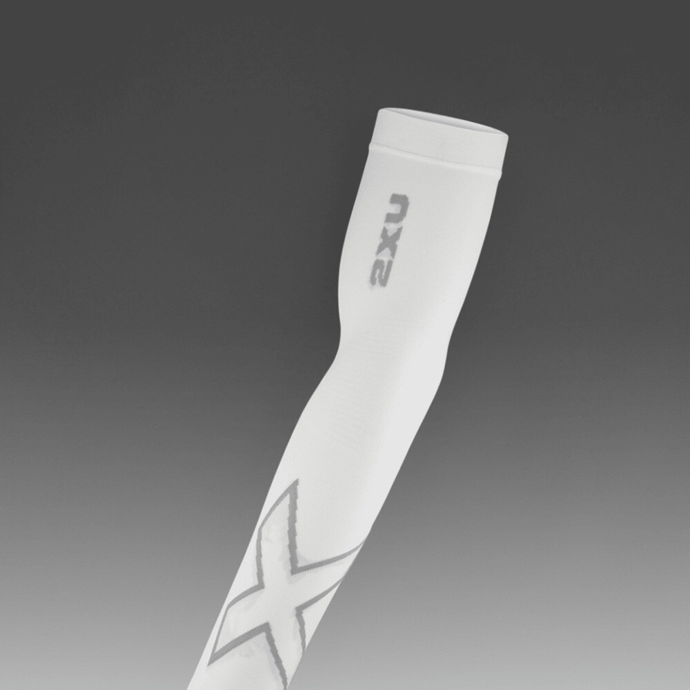 Manga de compresión Training Flex Compression Arm Sleeves Unisex White/grey