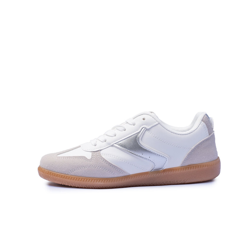 Calzado deportivo Panama Jack dama WHITE/SILVER