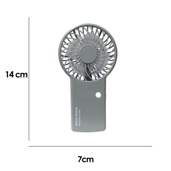 Ventilador de mano gris