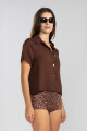 SHORT SLEEVE SHIRT Chocolate