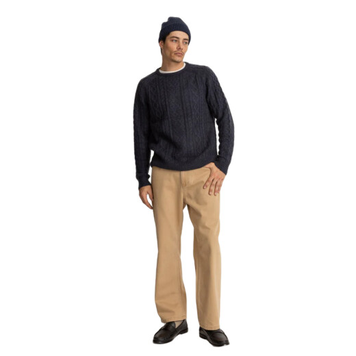 Buzo Rhythm Mohair Fishermans Knit - Azul Buzo Rhythm Mohair Fishermans Knit - Azul