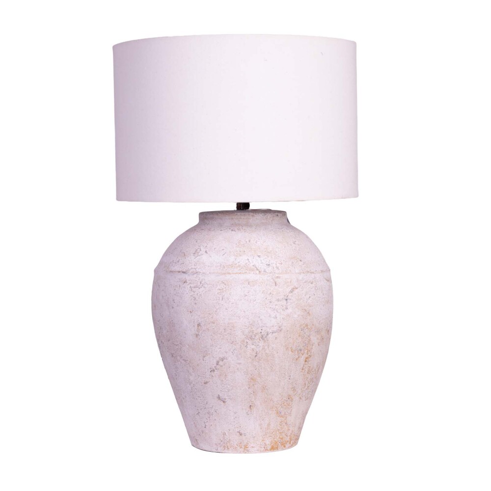 LÁMPARA DE MESA CERAMICA NATURAL-BEIGE VASE II, BEIGE