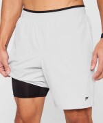 Short Con Malla The Fundamental Short II Lined 7" Hombre Mineral Grey