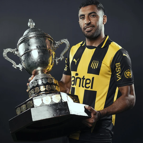 PEÑAROL HOME JERSEY 25 - PUMA AMARILLO/NEGRO