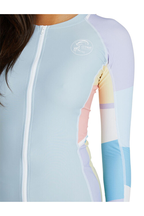 Bahia Front Zip Rash Vest · Manga Larga Sundae