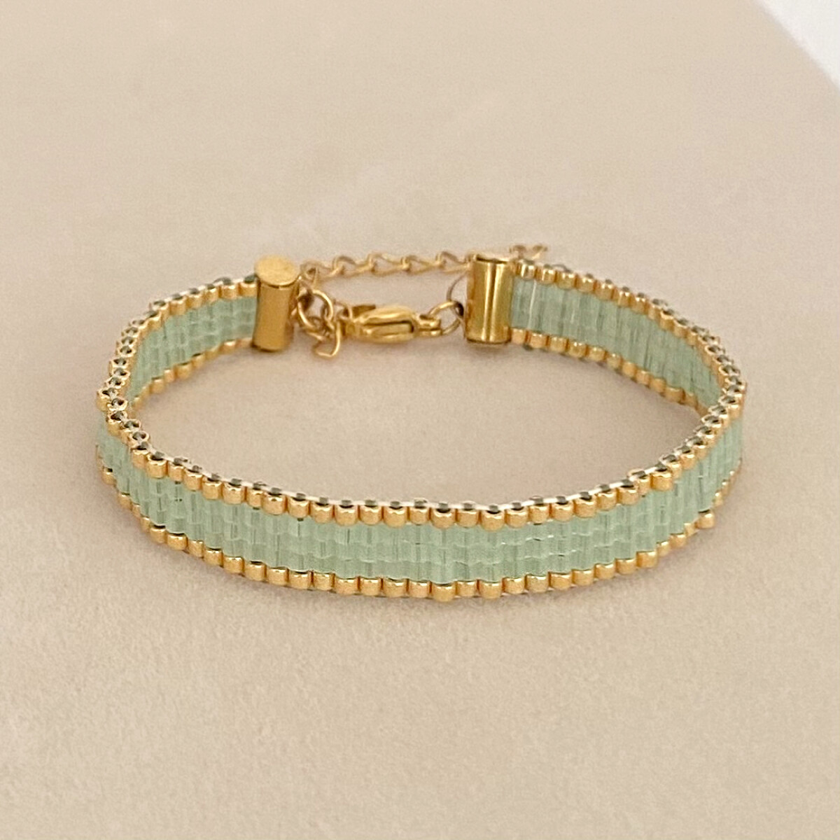 Pulsera MILOS tejida con cierre de acero 