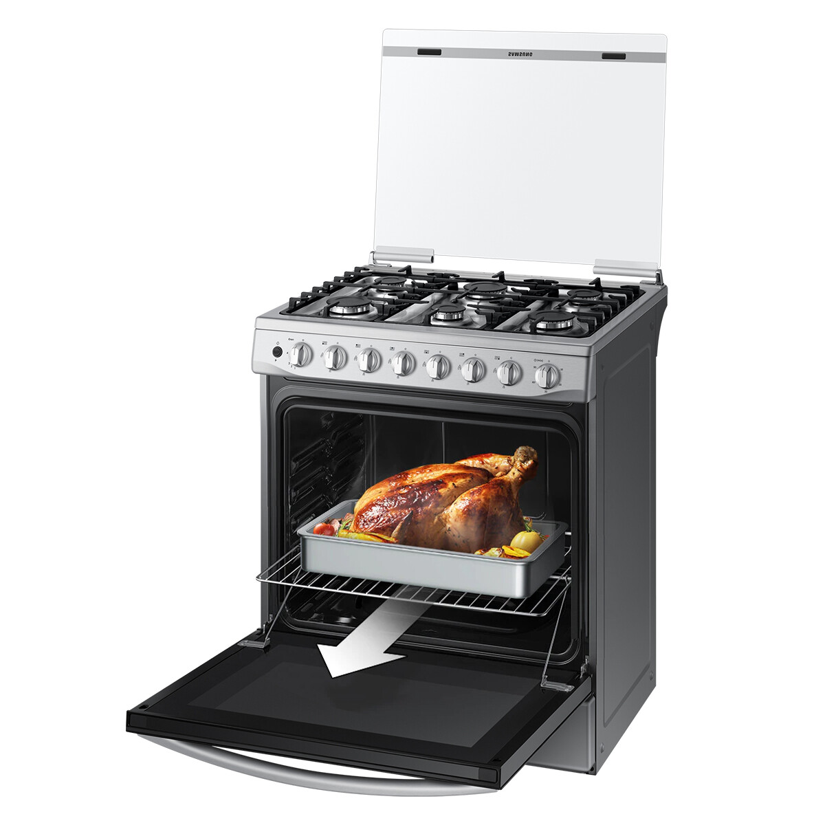 Cocina Samsung Nx52a5411cs/zs A Gas - COCINA A GAS SAMSUNG SANX52A5411CS 