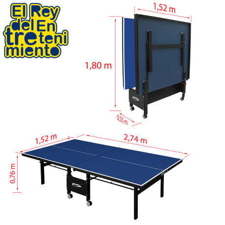Mesa Ping Pong Profesional 18mm C/ Ruedas Plegable Mesa Ping Pong Profesional 18mm C/ Ruedas Plegable