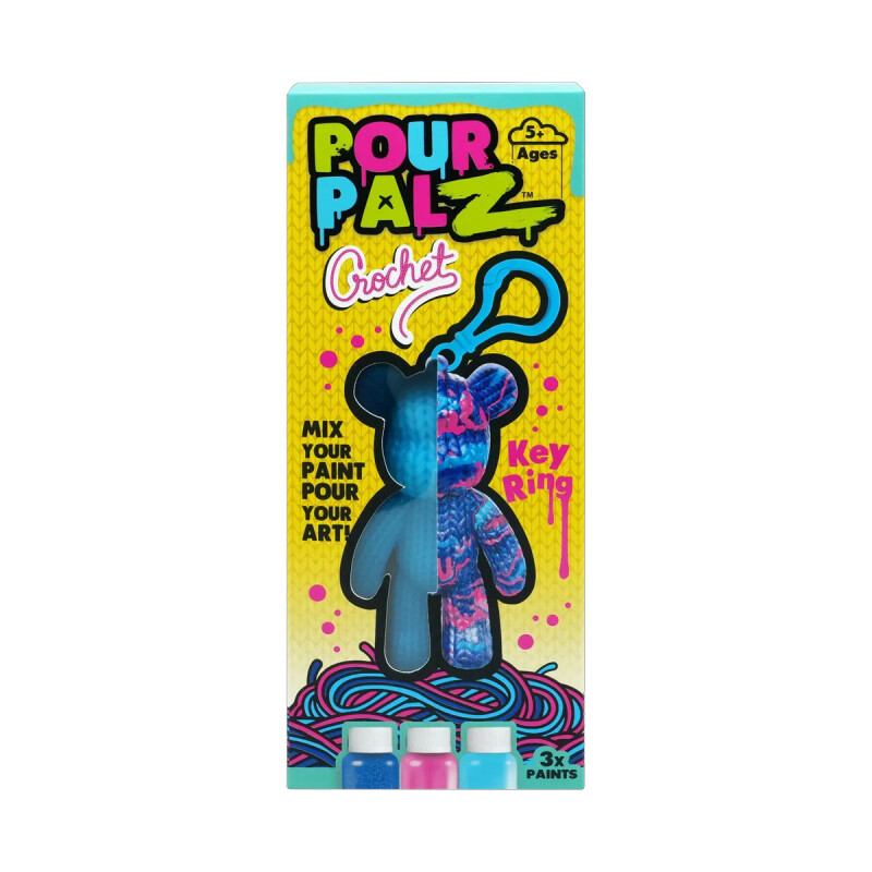 Pour Palz Crochet Llavero Celeste