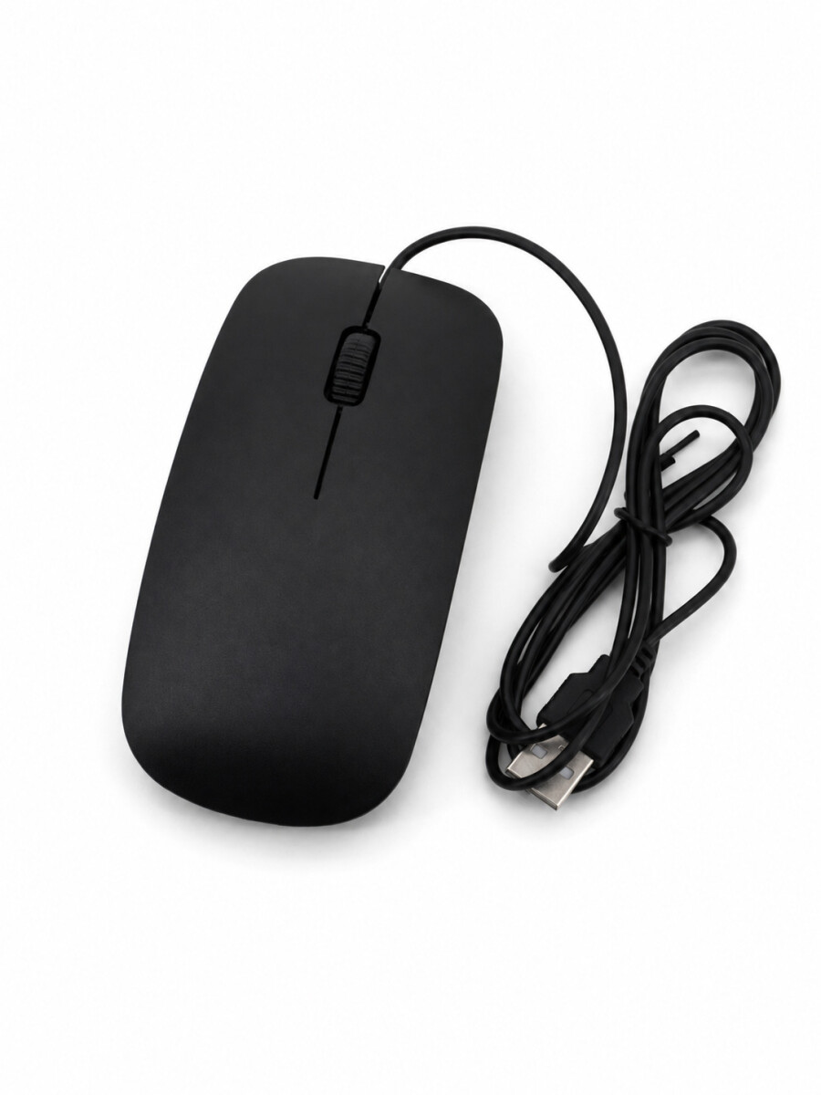 MOUSE CON CABLE - NEGRO 