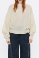 JERSEY GIRADO MOHAIR Amarillo