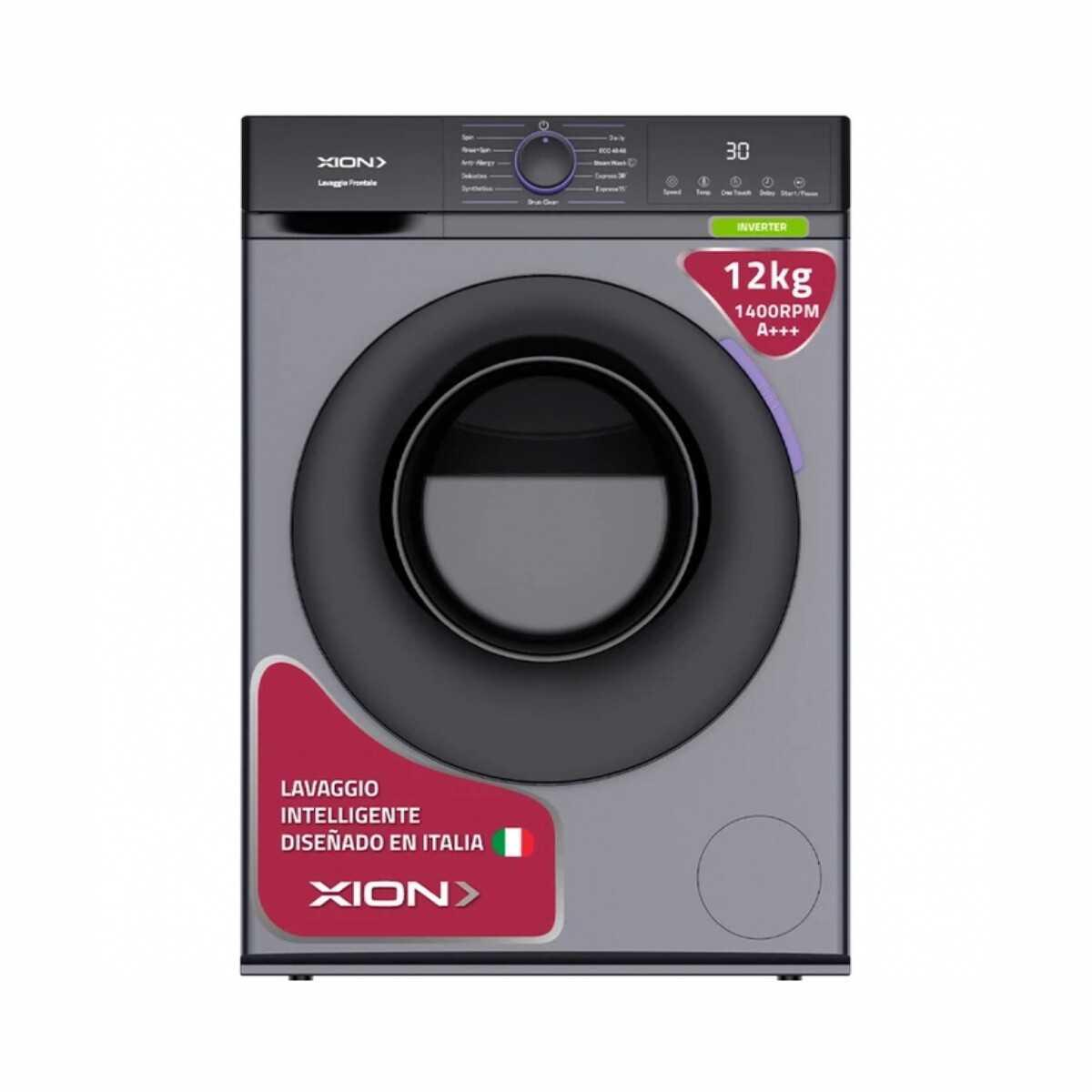 Lavarropas XION XI-LAV122 Carga Frontal Capacidad 12Kg 