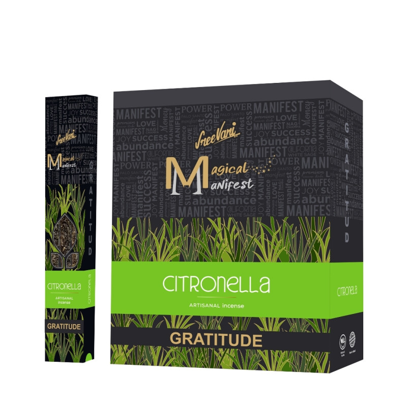 INCIENSO SREE VANI MANIFIESTO 30 GR X12 Citronella