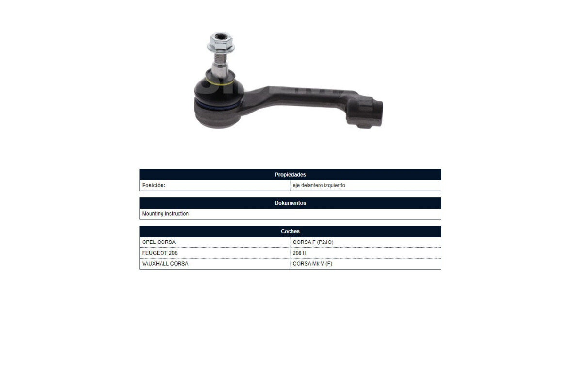 Puntero 208 21-25 Izq Puntero 208 21-25 Izq