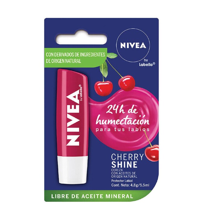 NIVEA LIP CARE LABELLO CEREZA UNID. X 4, única