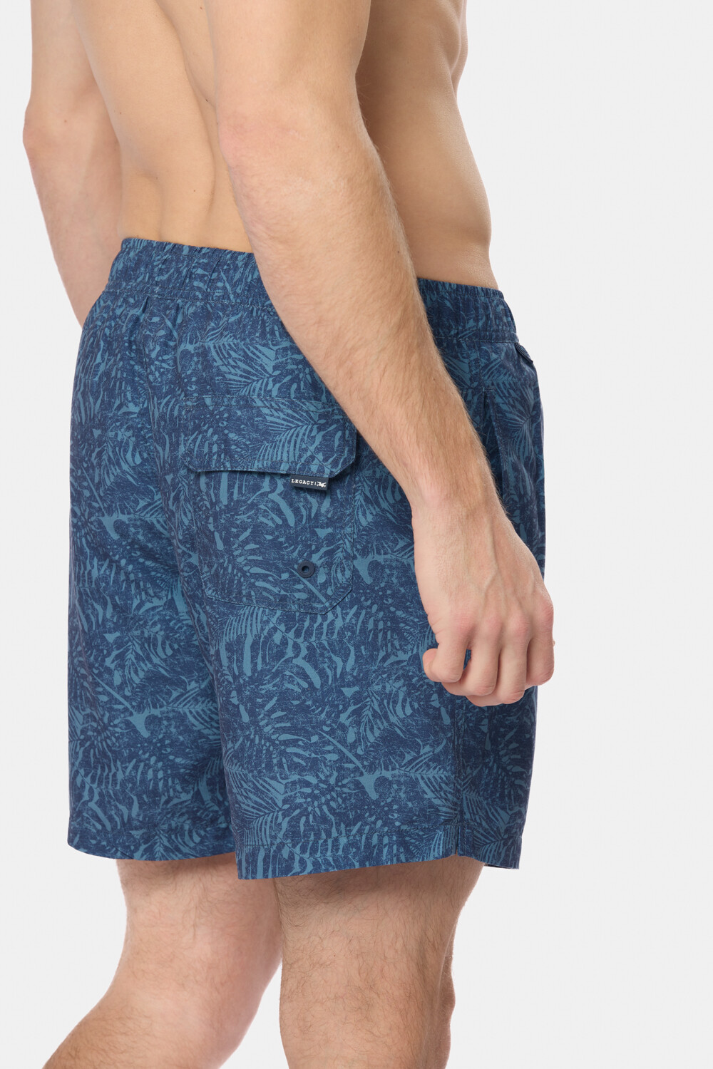SHORT DE BAÑO ESTAMPADO Azul