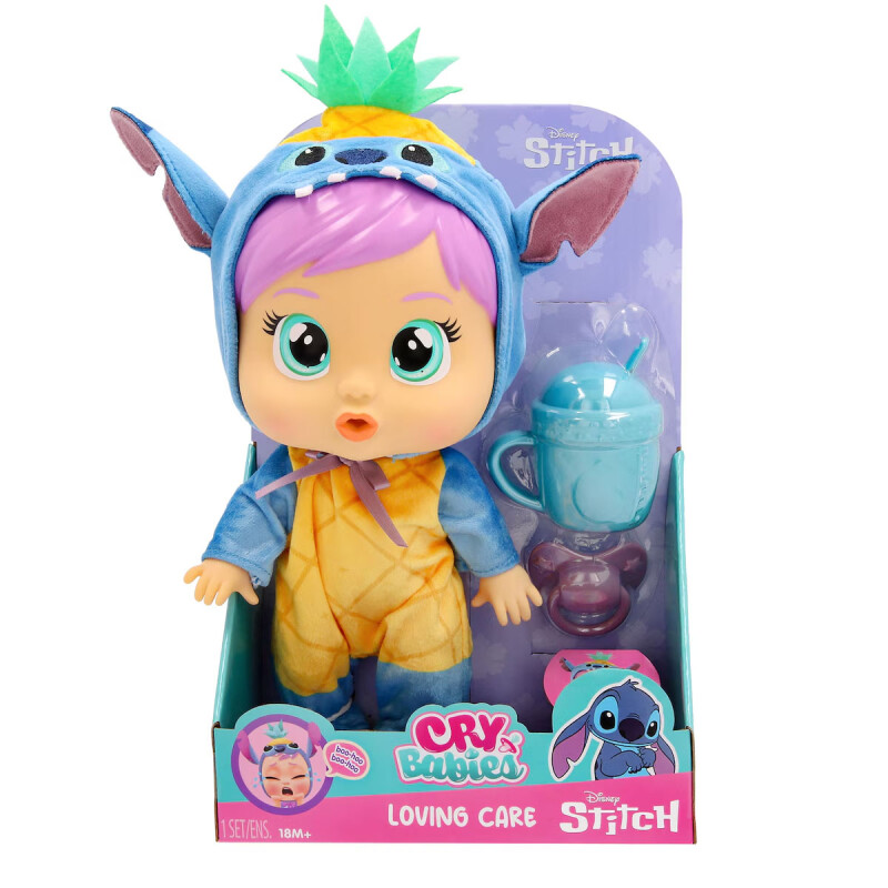 Stitch Muñeca Disney Cry Babies Loving Care Bebé Llorones Stitch Muñeca Disney Cry Babies Loving Care Bebé Llorones