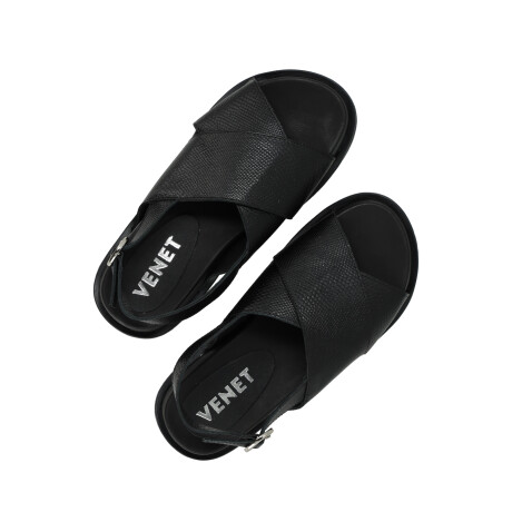 SANDALIAS VENET - CUERO BRISA NEGRO
