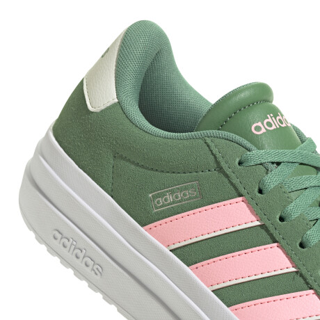 Championes de Mujer Adidas VL Court Bold Verde - Blanco - Rosado