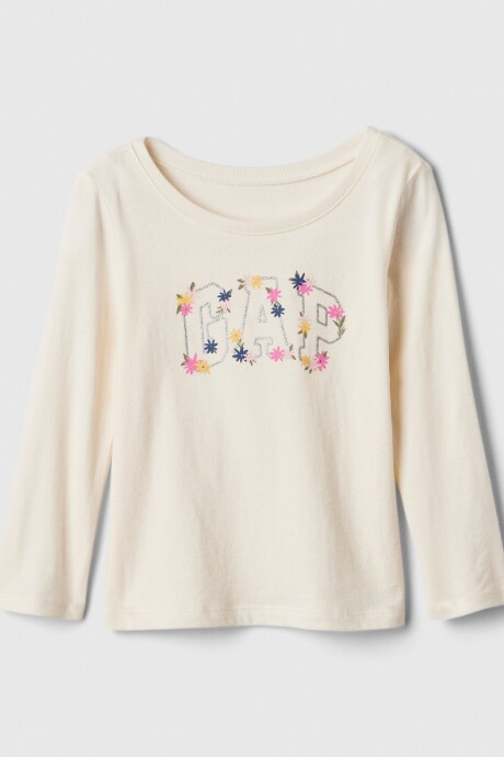 Remera Gráfico Toddler Niña Ivory Frost