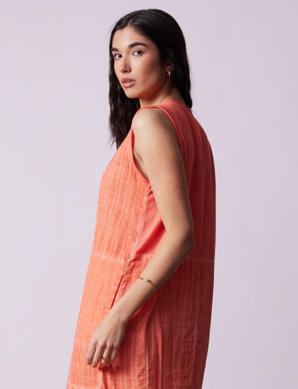 Vestido Solid ANARANJADO