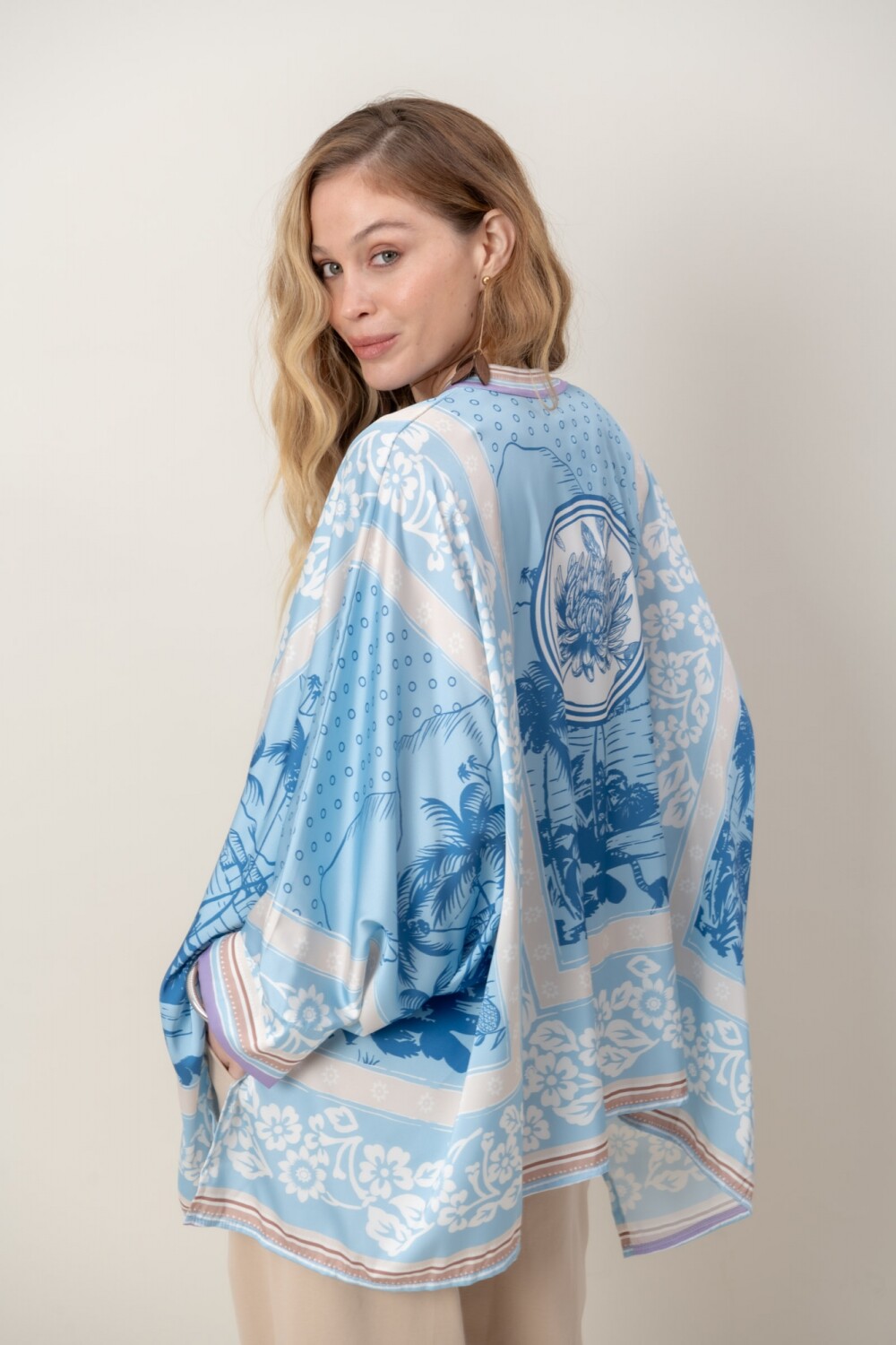 CAMISA PALMAR Celeste