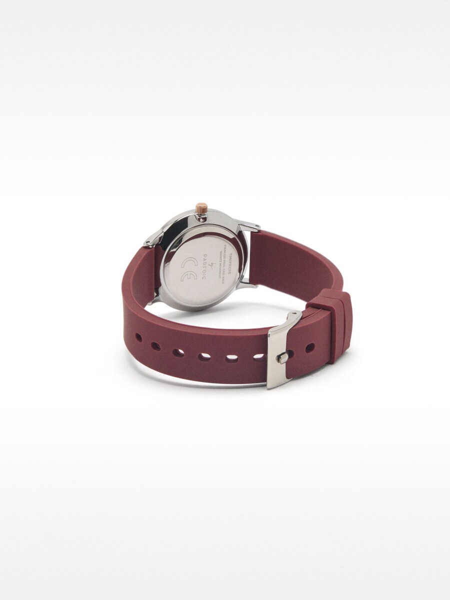 Reloj De Silicona burdeos