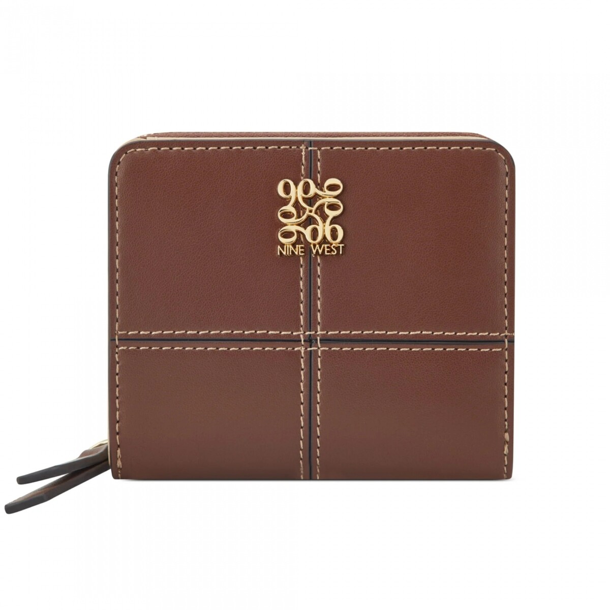 Small Leather Goods Paxtin Zip Around - Mahogany 