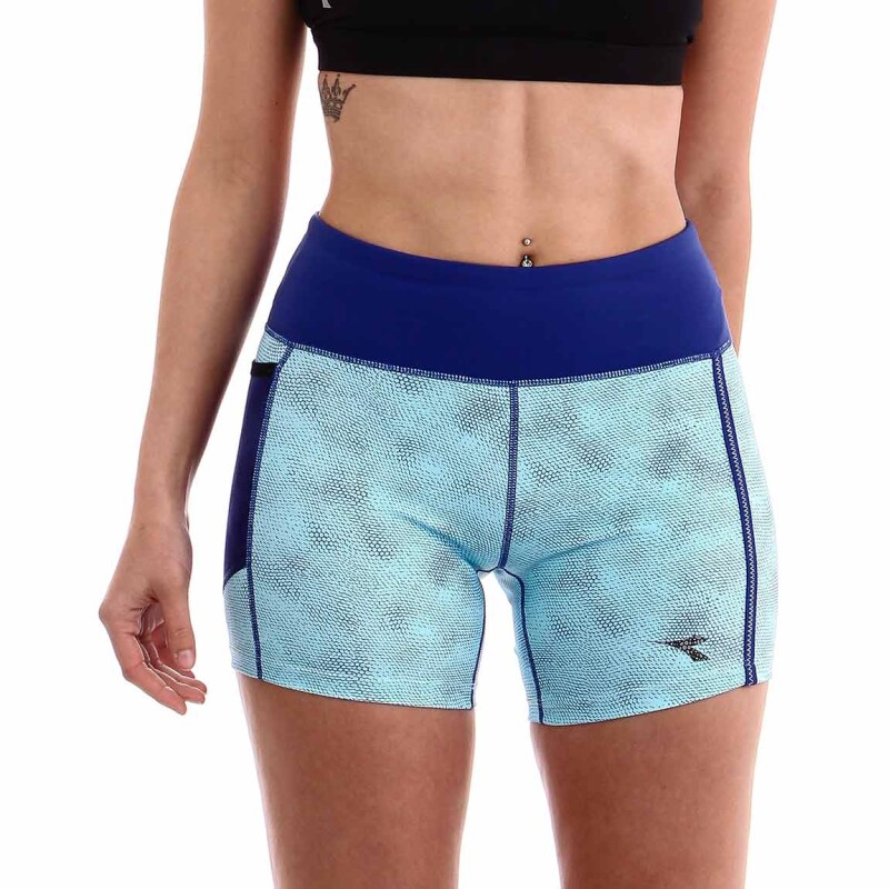 Calza Corta Deportiva Mujer Diadora Azul-azul