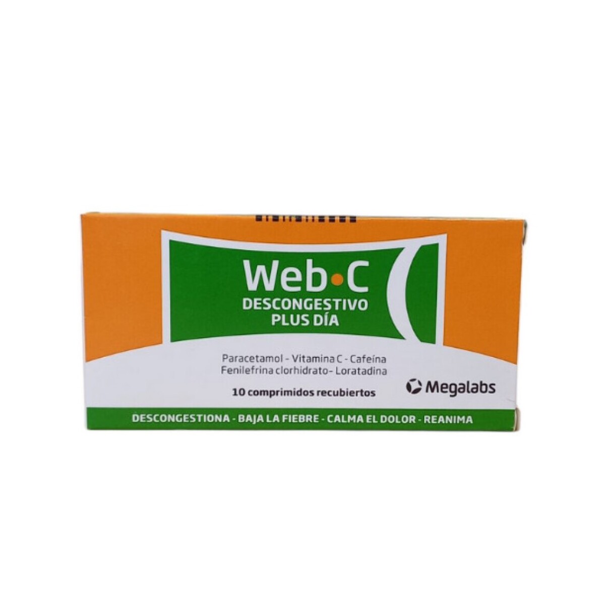 WEB‑C Descongestivo Plus 10 Comprimidos – Antigripal 
