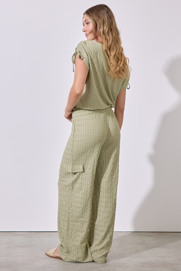 Pantalon Texturado VERDE