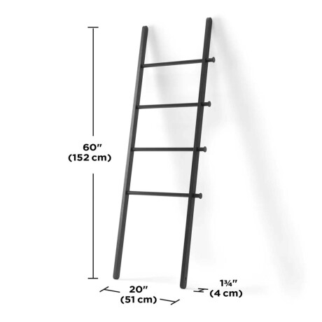 ESCALERA DECORATIVA MADERA-Y-ACERO NEGRO 1017445
