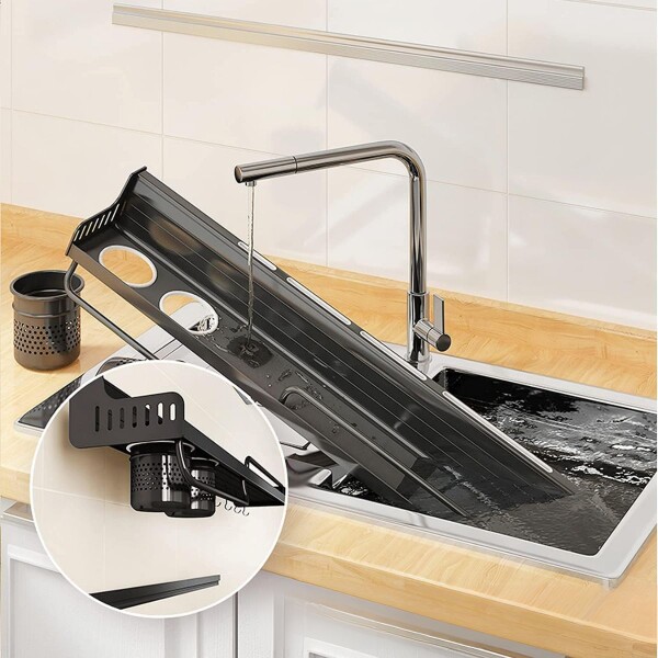 Organizador de cocina estante ganchos especieros y utensilios 58cm Imback Organizador de cocina estante ganchos especieros y utensilios 58cm Imback