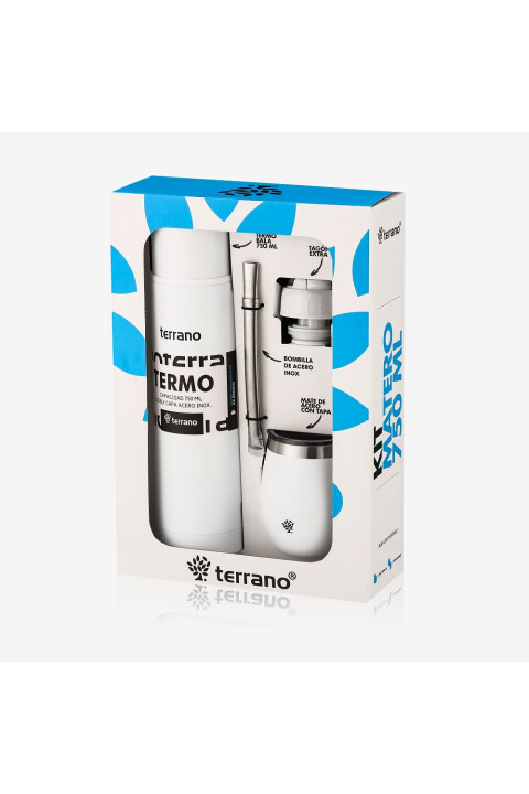 KIT MATERO BALA 750ML TERRANO BLANCO